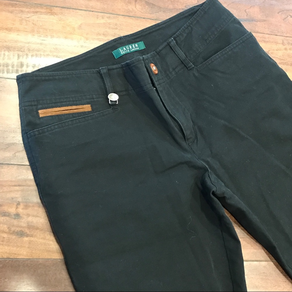 Women's Ralph Lauren black chino pants